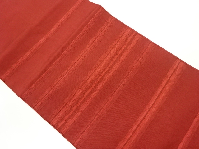 横縞模様織出し名古屋帯